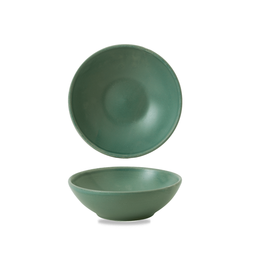 Andorra Green Contour Shallow bowl, 130x45mm