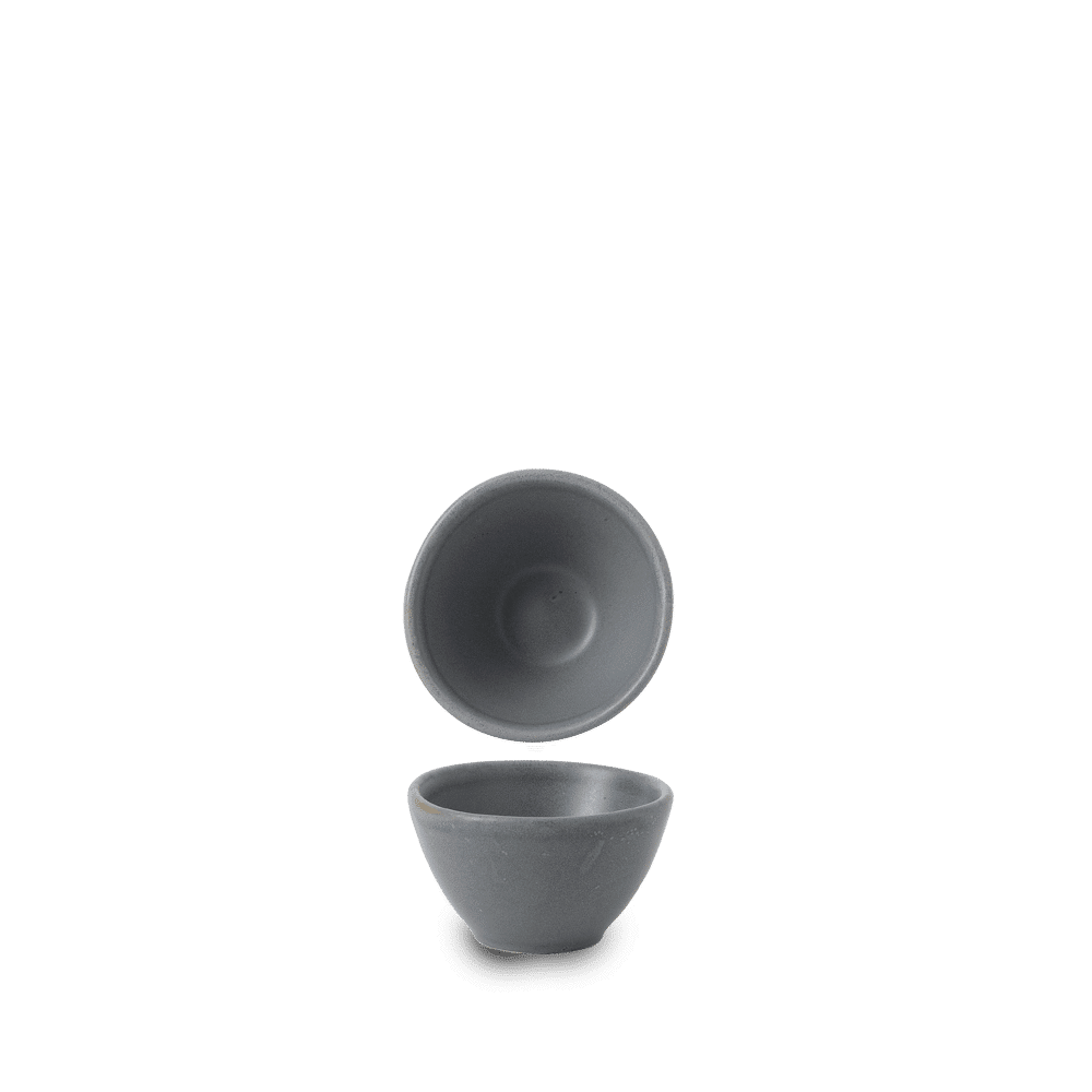 Seattle Grey Contour dip pot , 70x40mm