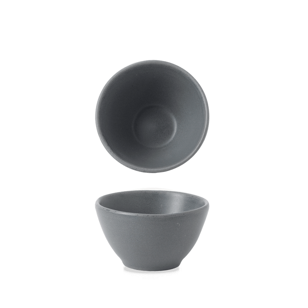 Seattle Grey Contour dip pot , 85x50mm
