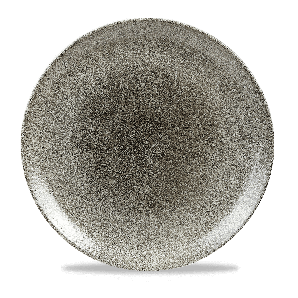 Talerz płytki Raku Quartz Black 288 mm