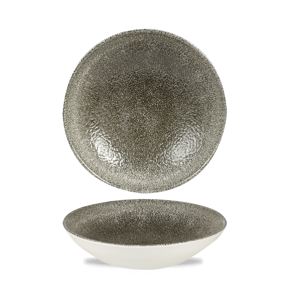 Miska coupe Raku Quartz Black 426 ml