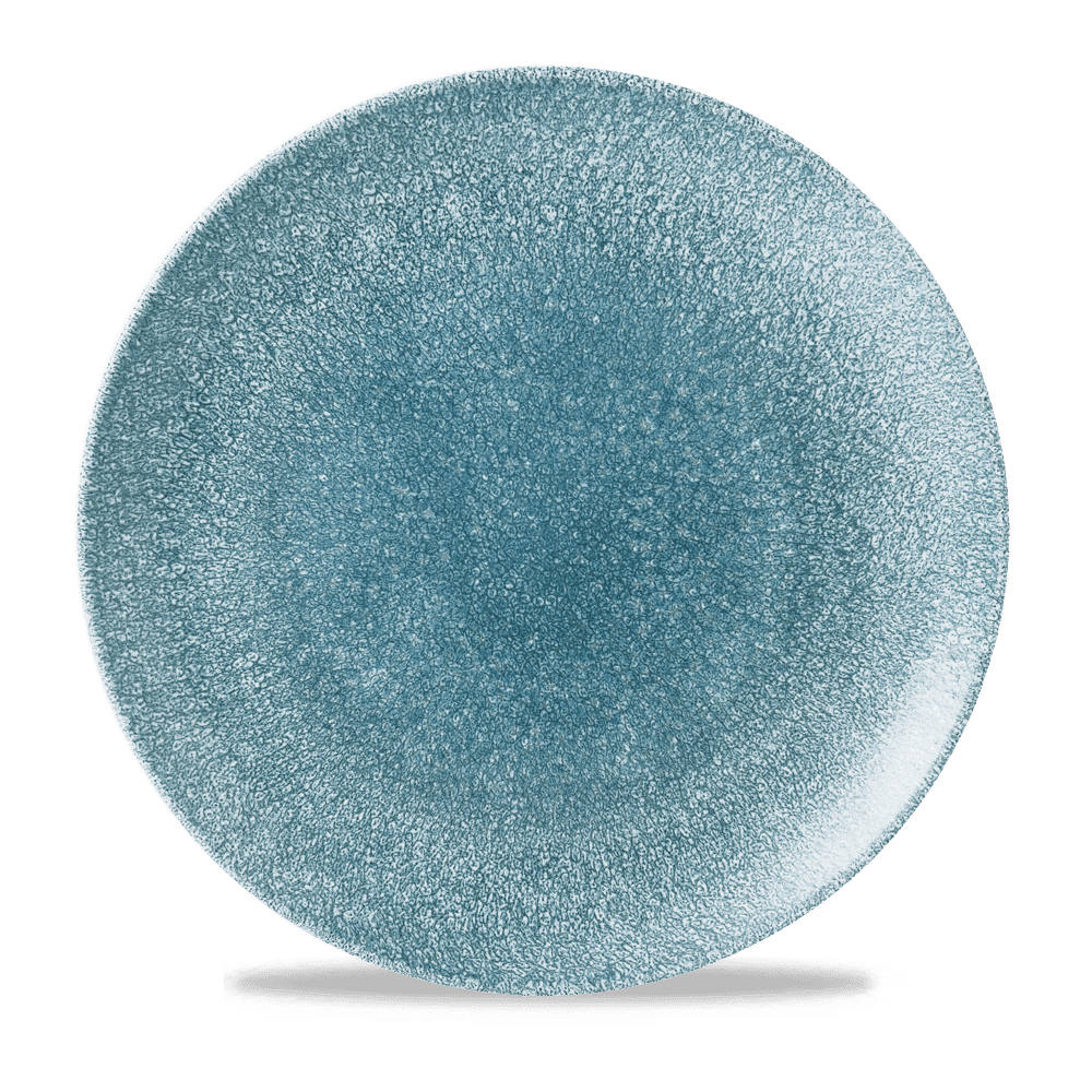 Talerz płytki Raku Topaz Blue 288 mm