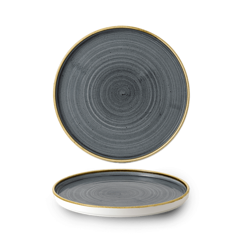 Stonecast Blueberry walled plate, 210x(h)20mm