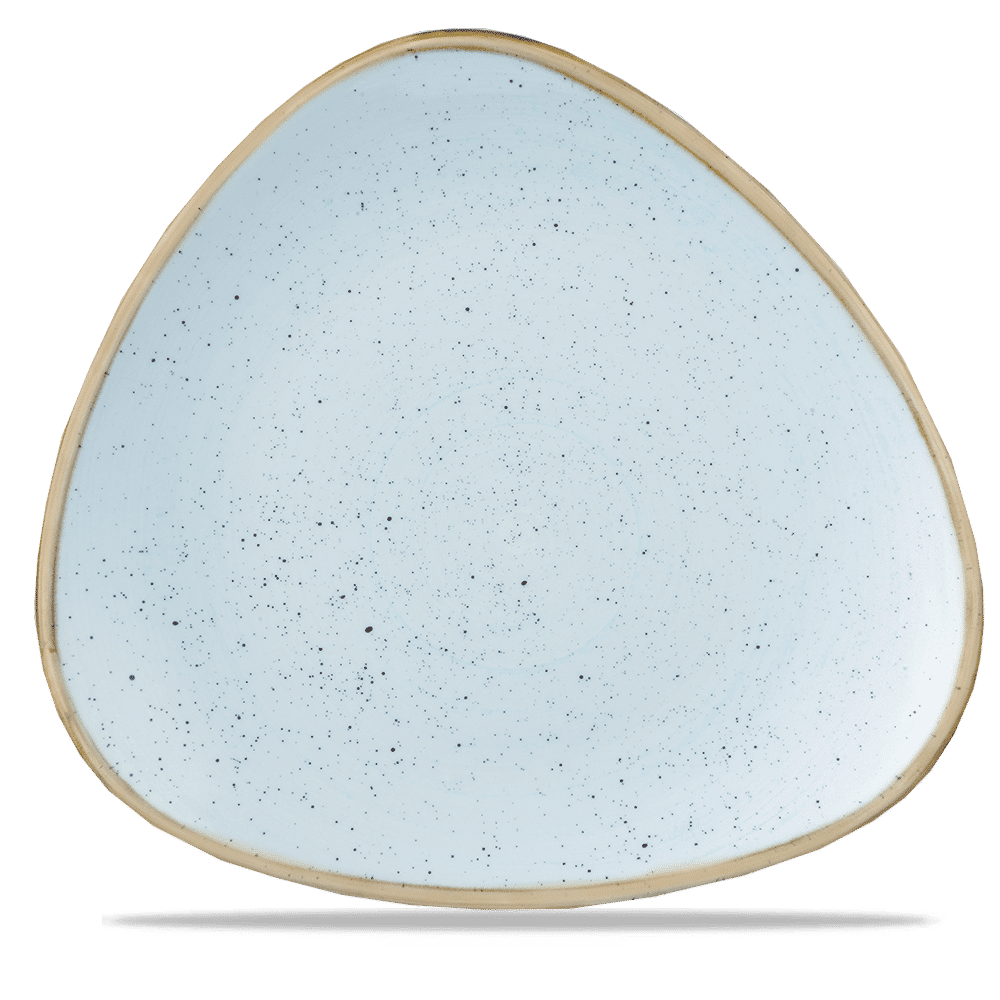 Stonecast Duck Egg triangular plate, 311mm