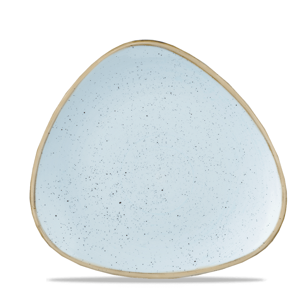 Треугольная тарелка Stonecast Duck Egg Blue 229 мм