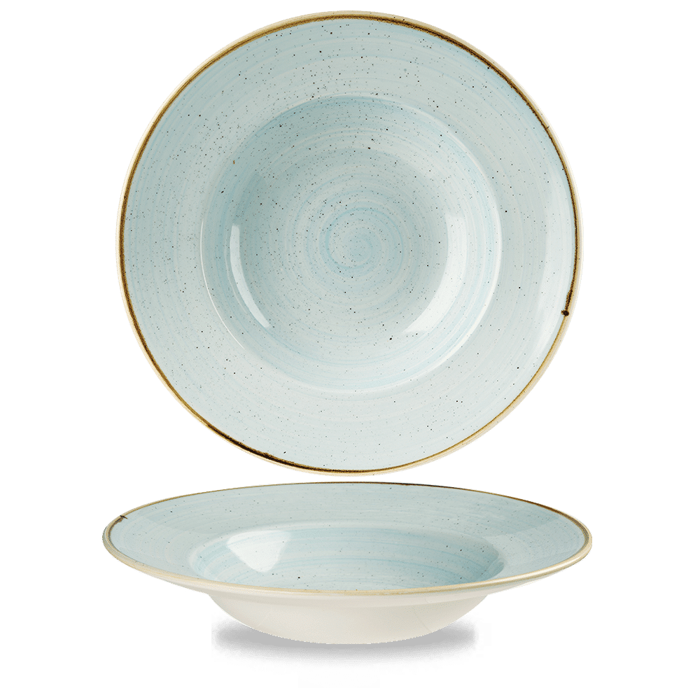 Stonecast Duck Egg Profile wide rim bowl, 280mm