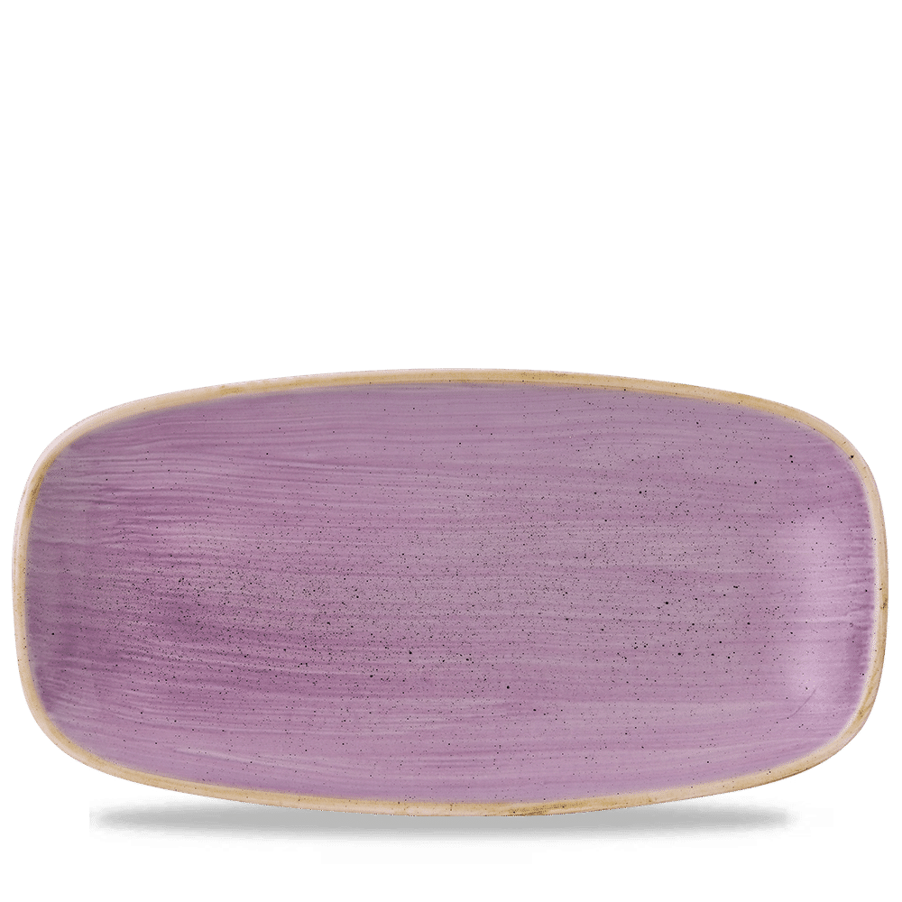 Stonecast Lavender chefs oblong plate, 298x153mm