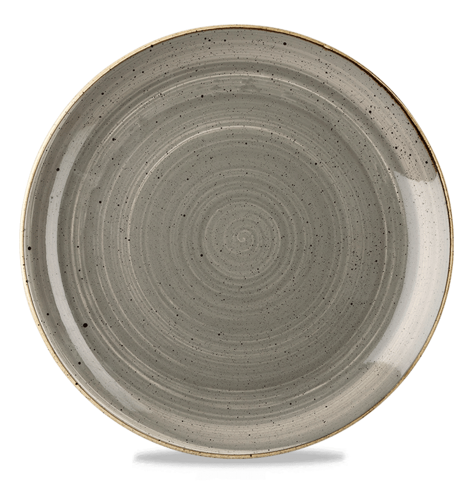 Flacher Teller Stonecast Peppercorn Grey 324 mm