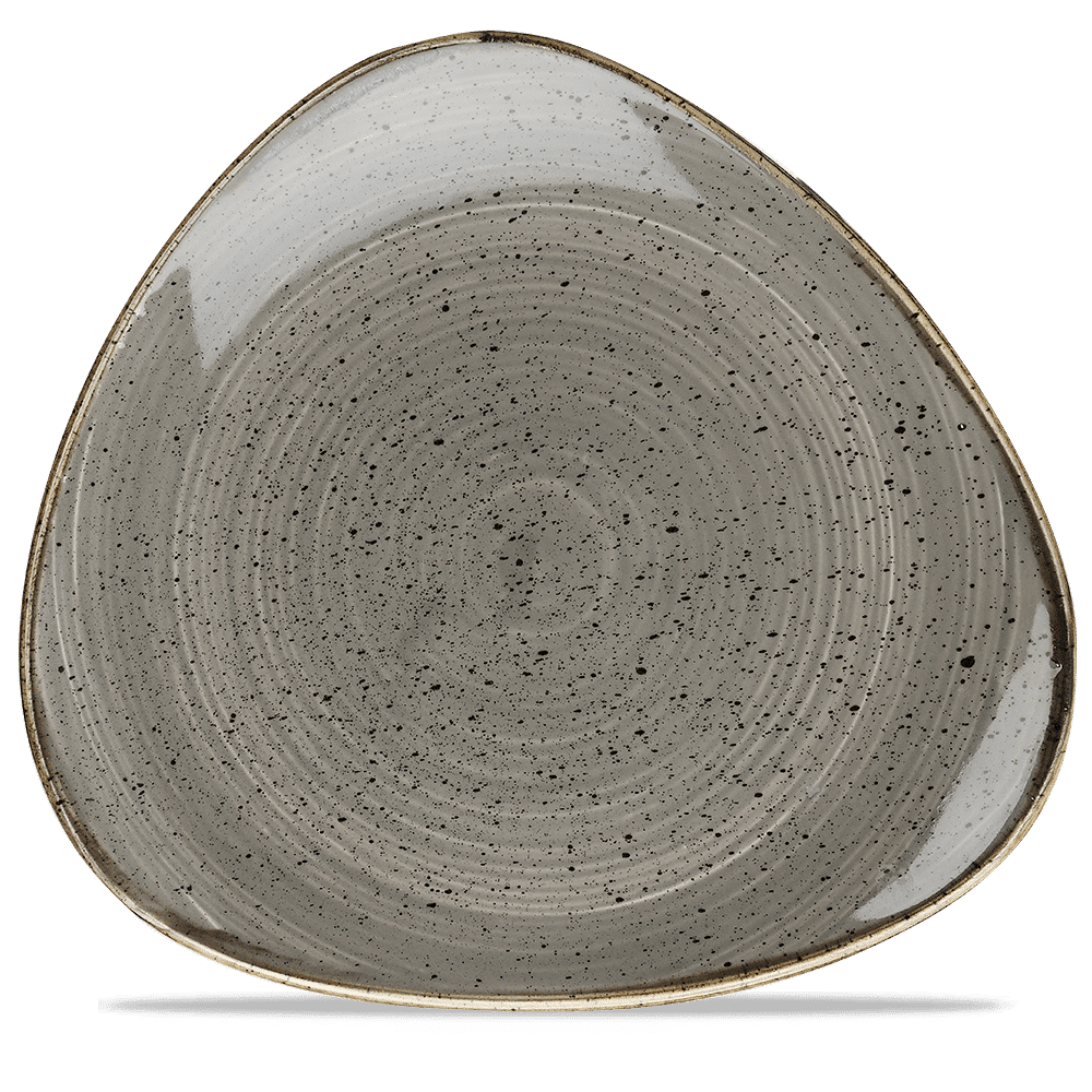 Треугольная тарелка Stonecast Peppercorn Grey 311 мм