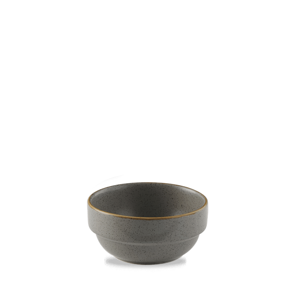 Stonecast Grey stacking bowl, 360ml