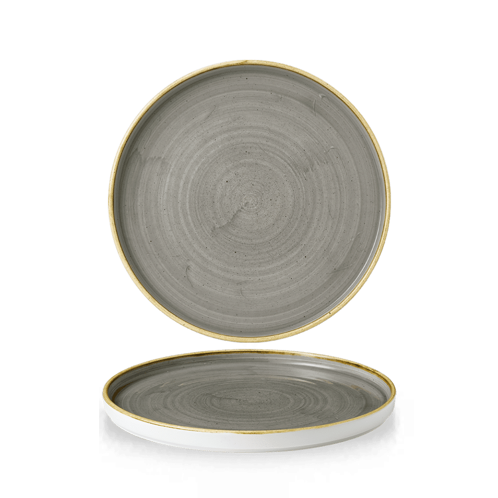 Stonecast Peppercorn Grey plytký tanier s okrajom 210 mm
