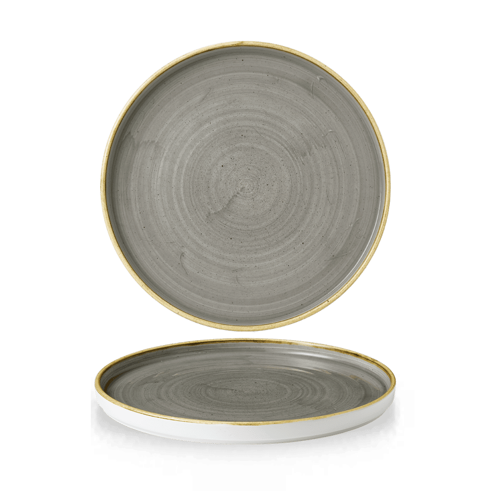 Mělký talíř s okrajem Stonecast Peppercorn Grey 260 mm