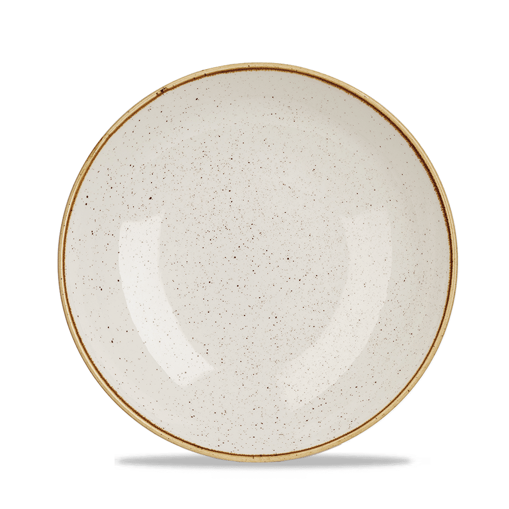 Stonecast Barley White coupe bowl, 248mm