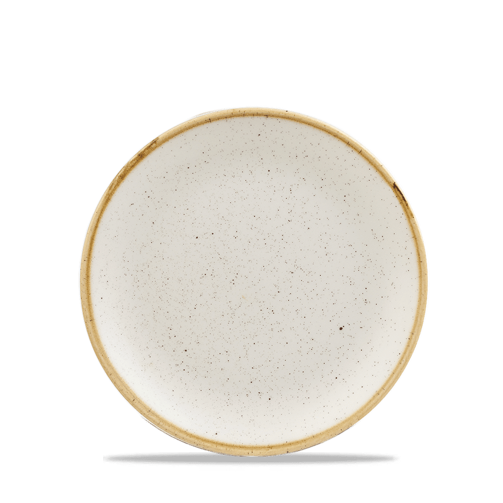 Stonecast Barley White coupe plate, 165mm