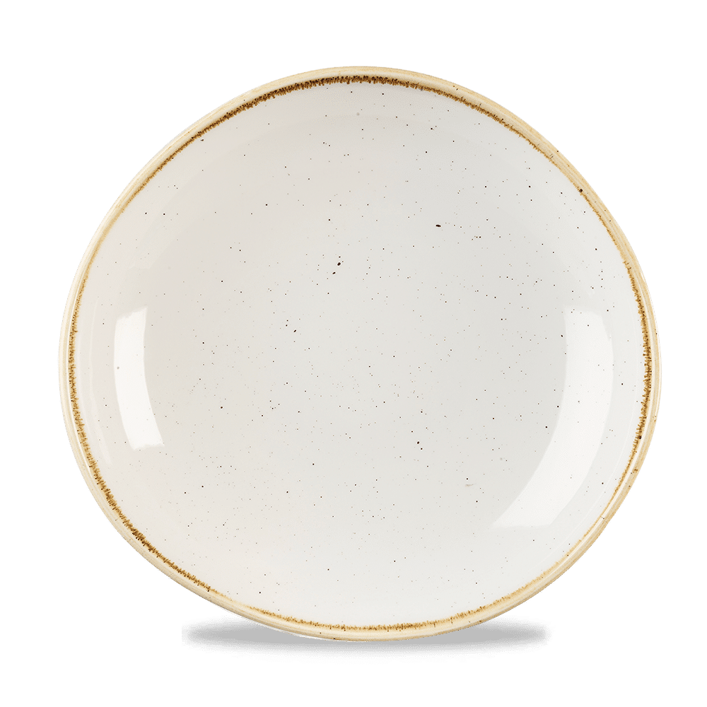 Чаша органичной формы Stonecast Barley White 253 мм