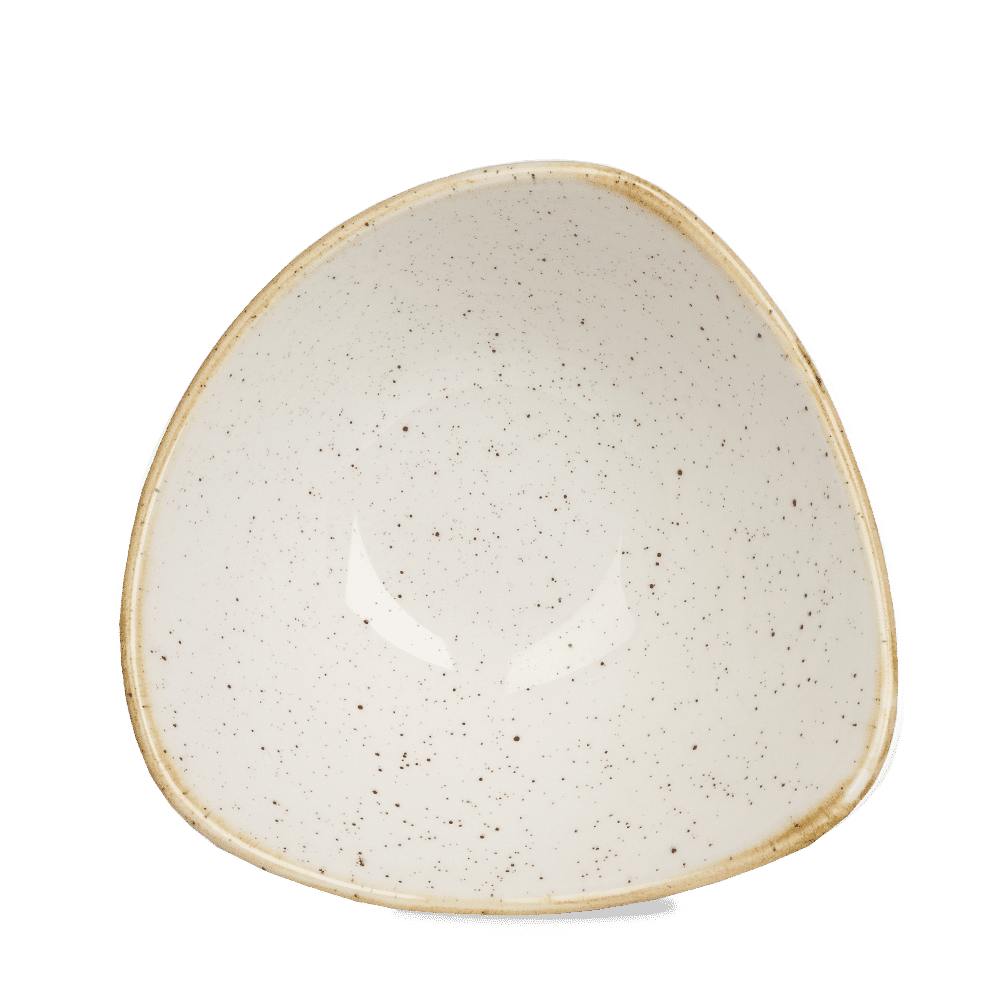 Trojúhelníková miska Stonecast Barley White 185 mm, 370 ml