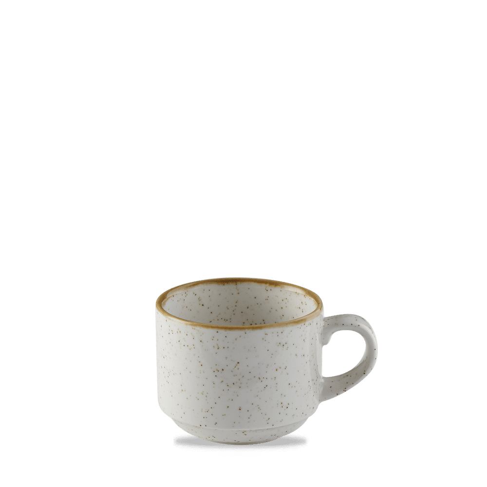 Stapelbar kopp Stonecast Barley White 220 ml