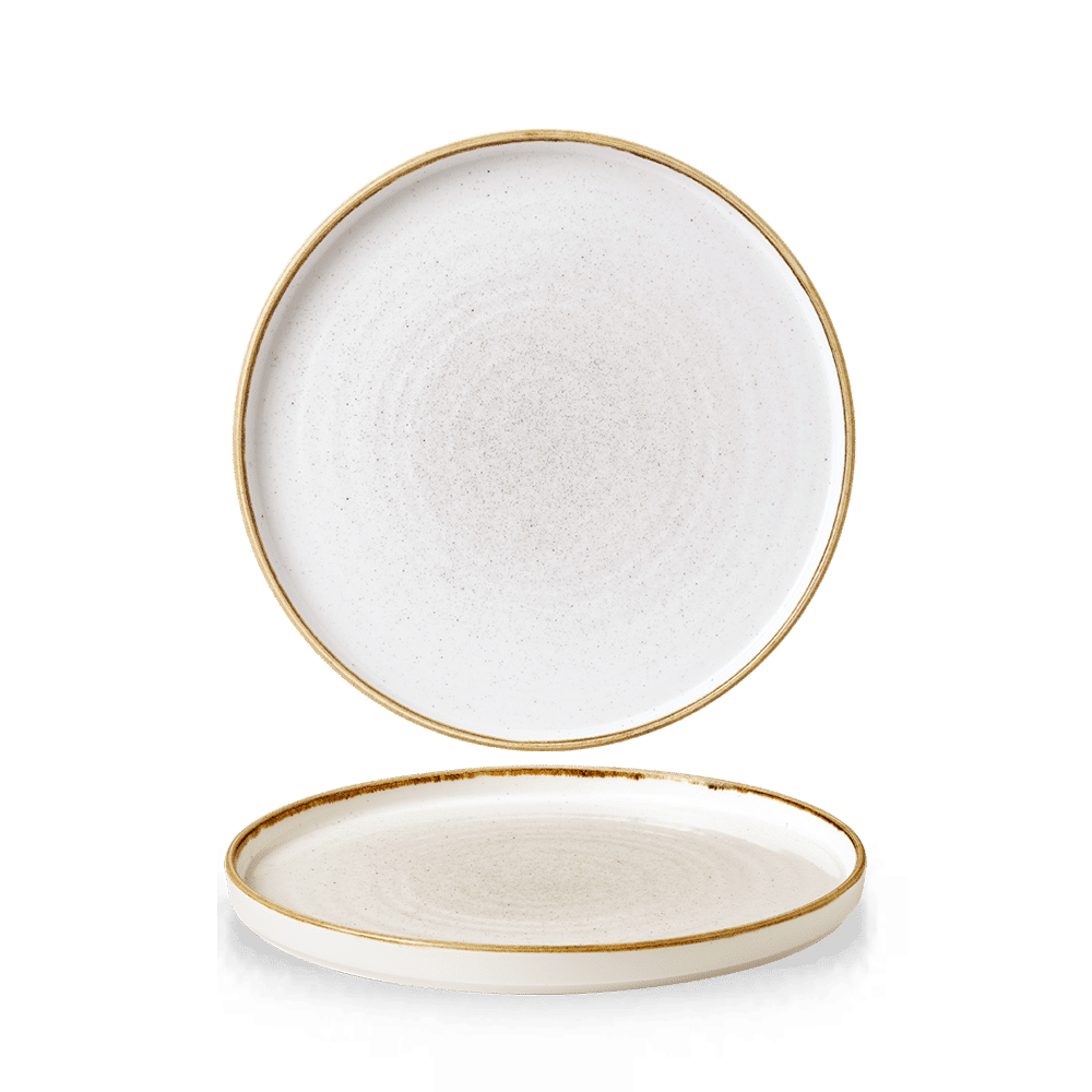 Mělký talíř s okrajem Stonecast Barley White 210 mm