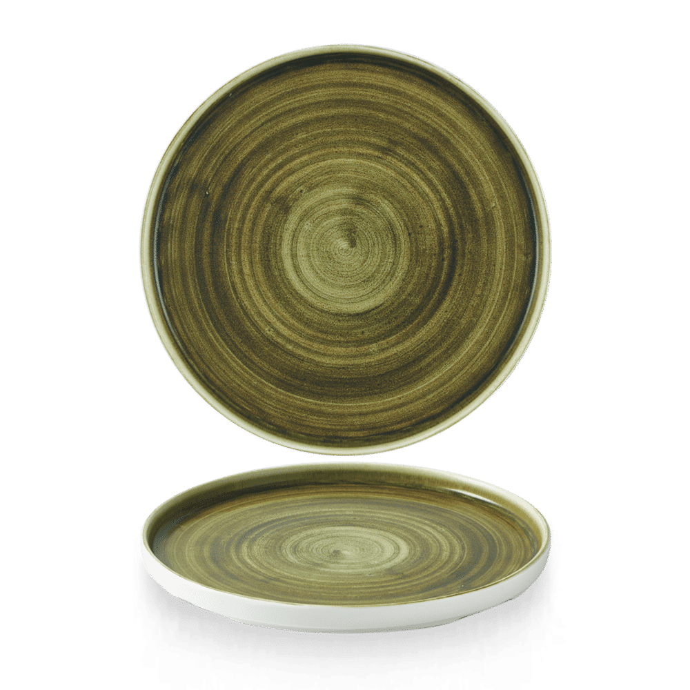 Talerz z wysokim rantem Plume Green, 260mm