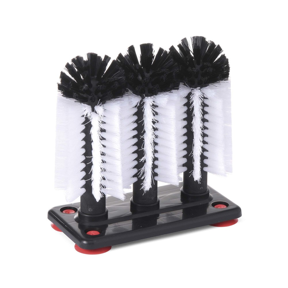 Glass Brush with Plastic Base