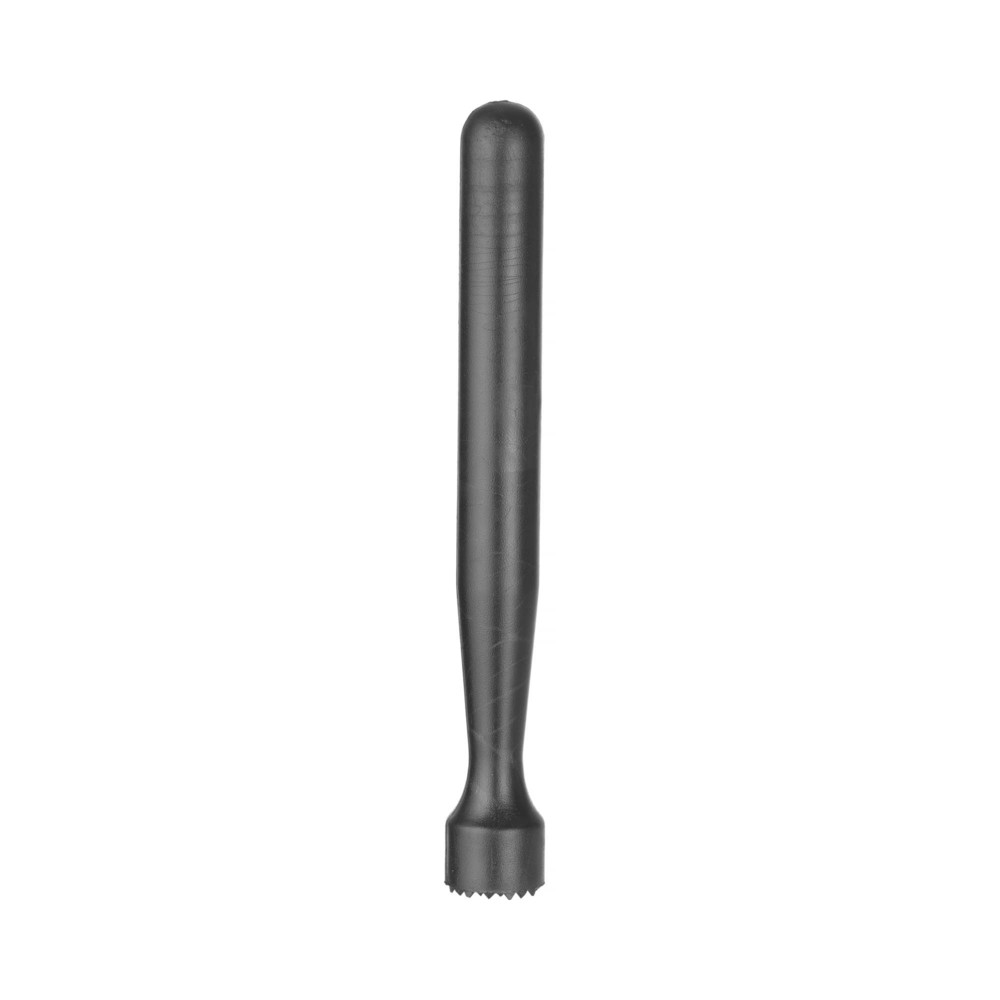 Muddler, bar-mortel, Bar up, profilerad, rutmönster, svart, ø34x207mm