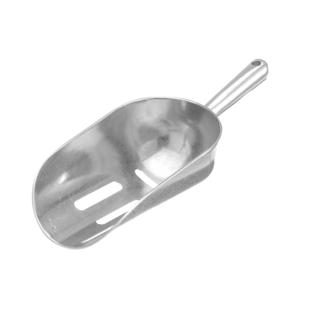 Barskopa i aluminium med hål, Bar up, 0,35 l, 220 x 80 mm