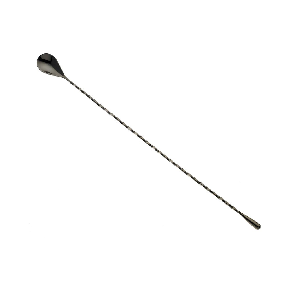 Lång bartendersked, svart glans, 400 mm
