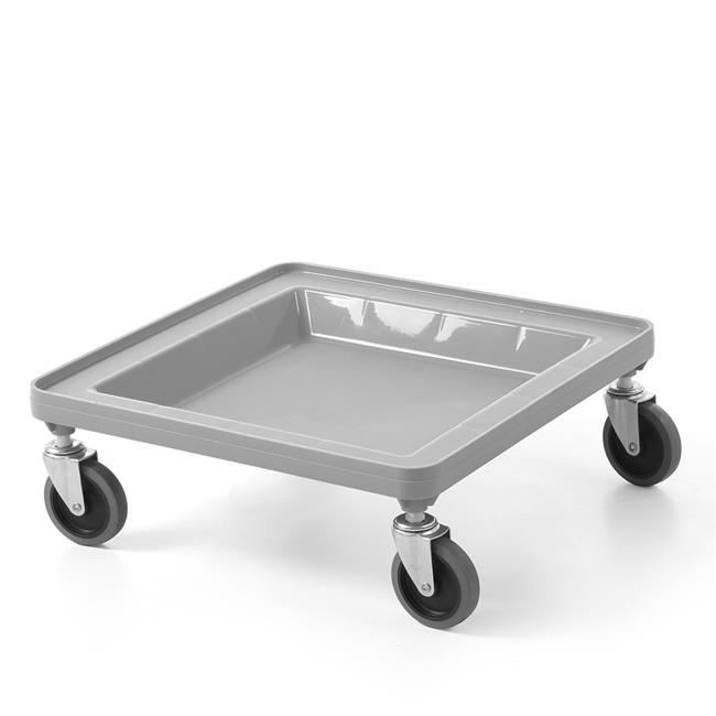 Vagn för glaskorgar utan handtag Amerbox 500x500x(H)180 mm