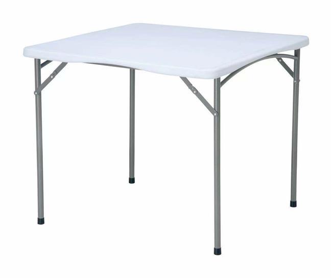 Fällbart fyrkantigt cateringbord, mått 870x870x740 mm
