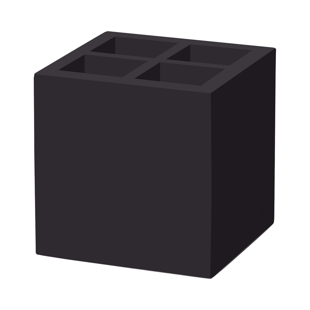 Krabička na příbory a ubrousky Madeira Black 150x150x150 mm