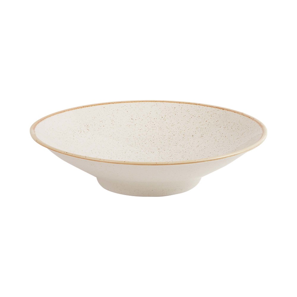 Teller mit Fuß Sand 260 mm