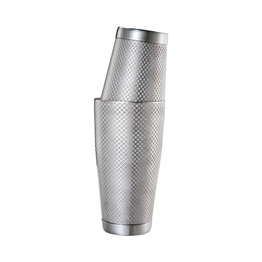 Shaker tin tin Diamond Lattice, nehrdzavejúca oceľ, Barfly, 830/530 ml
