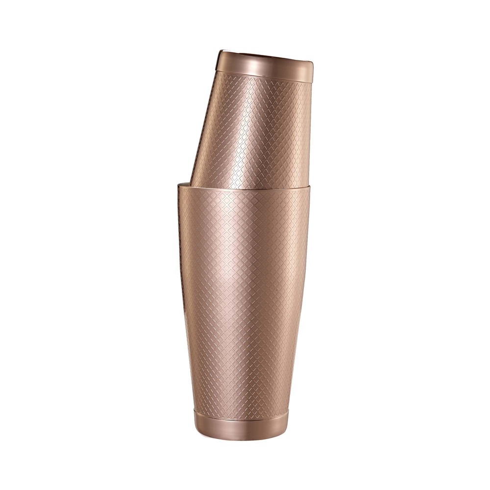 Shaker tin tin Diamond Lattice, meď, Barfly, 830/530 ml