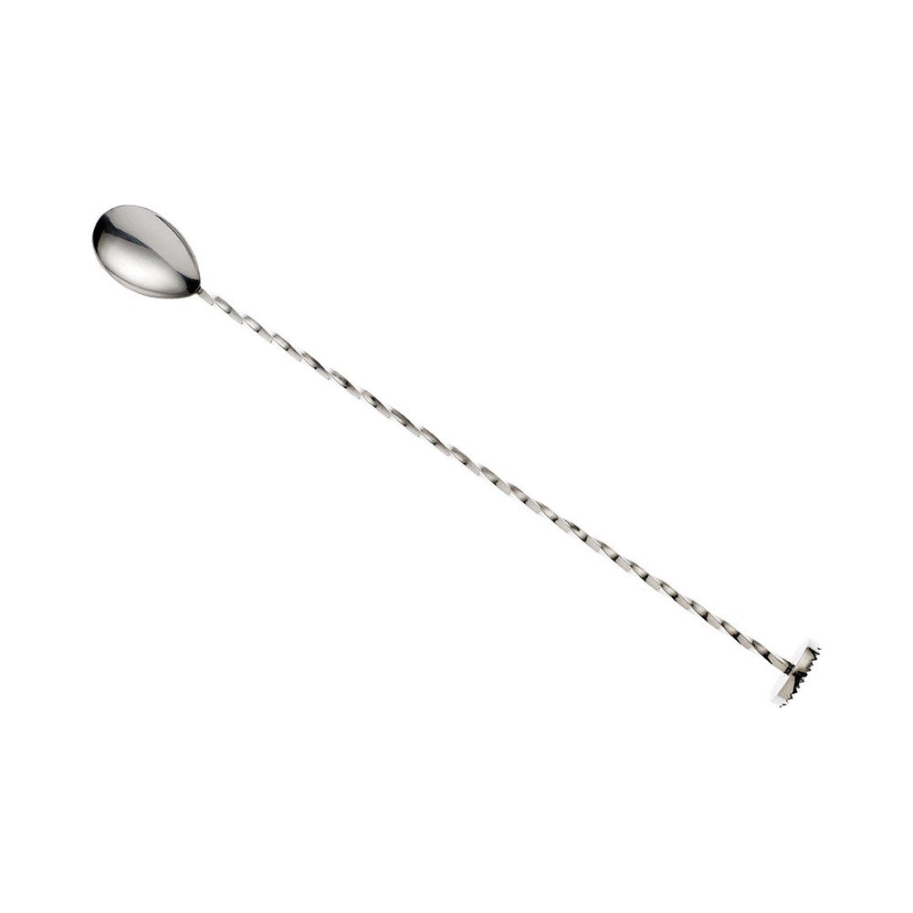 Bar spoon with muddler, 300mm, stainless steel, Barfly
