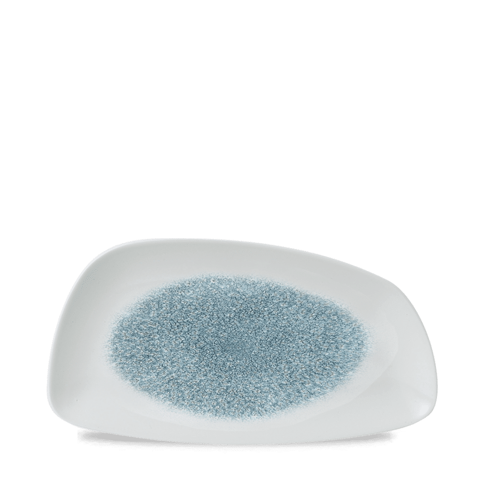 Talerz Geo szefa kuchni Topaz Blue Raku, 300x160mm [ru]