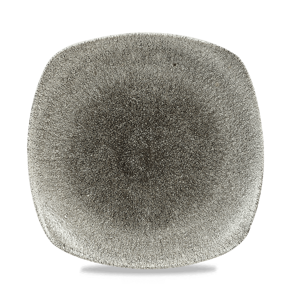 Talerz kwadratowy X Squared Quartz Black Raku, 250mm [ru]