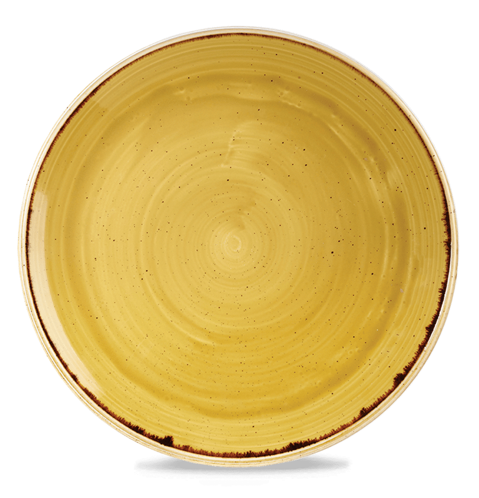 Talíř coupe Stonecast Mustard, 320 mm