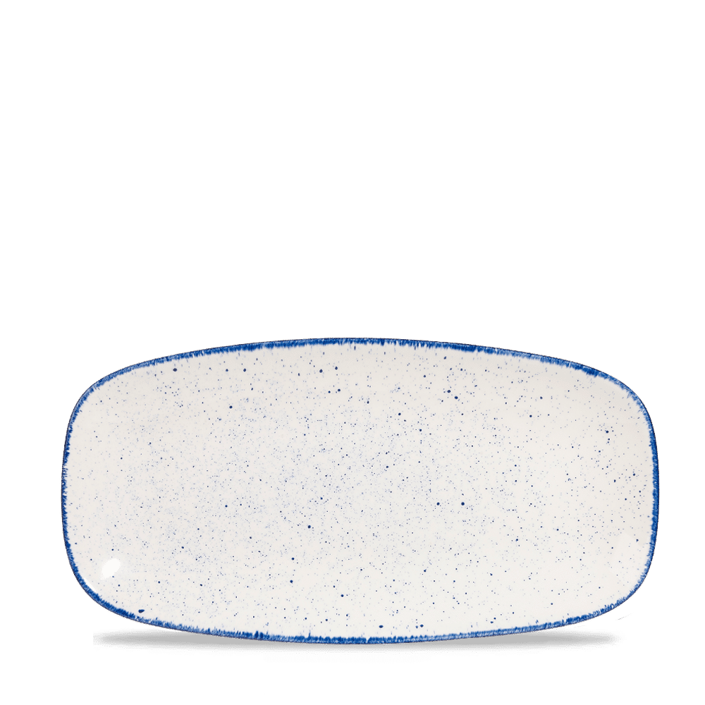 Talerz podłużny szefa kuchni Stonecast Hints Indigo, 300x150mm [ru]
