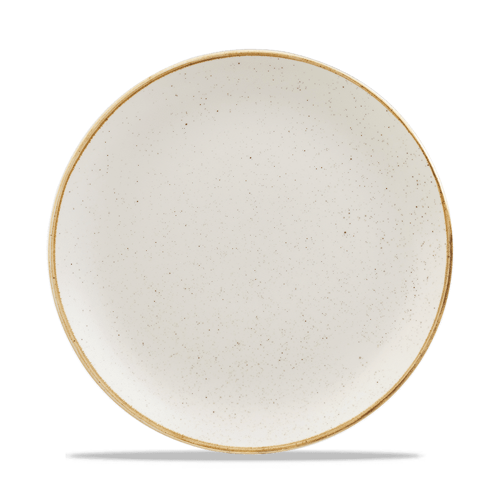 Talerz płytki coupe Stonecast Barley White, 260mm