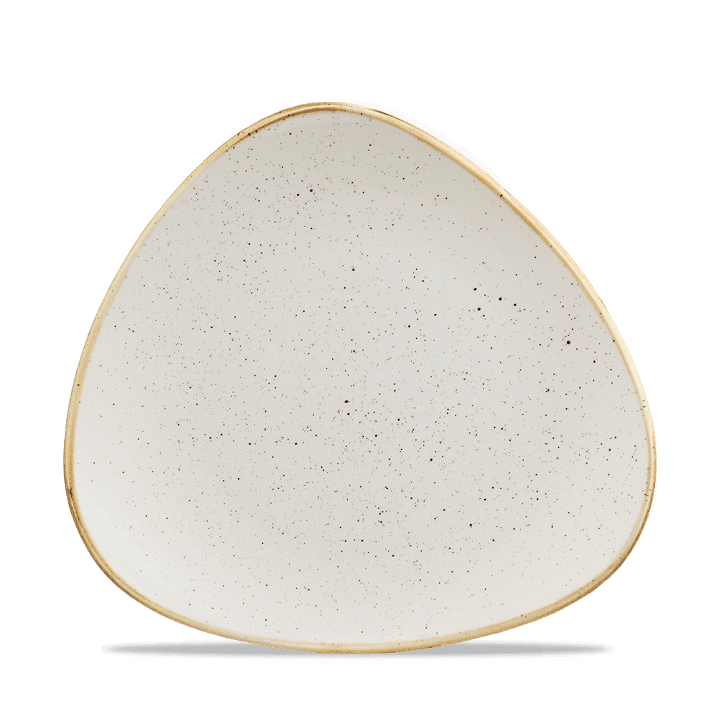 Talerz trójkątny Stonecast Barley White, 190mm