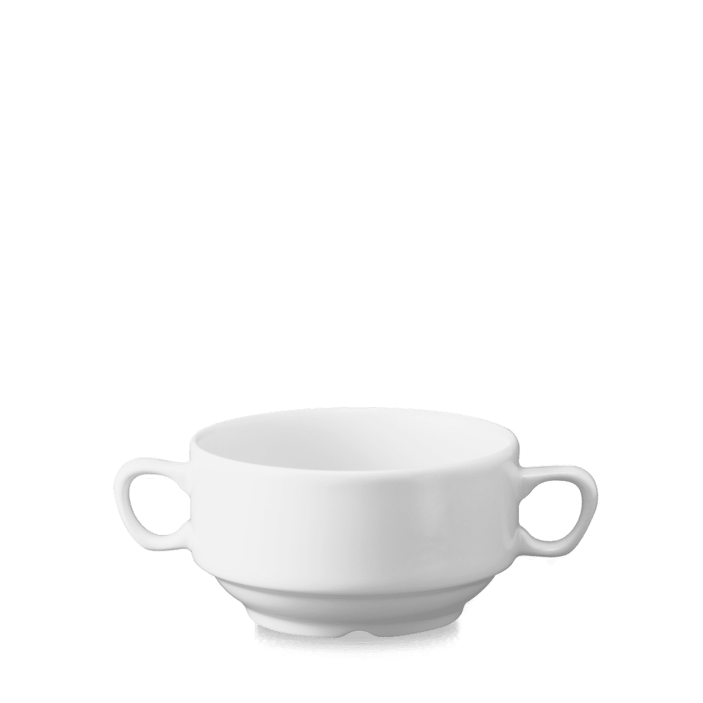 Bulionówka z uszami White, 120 mm, 400 ml [se]