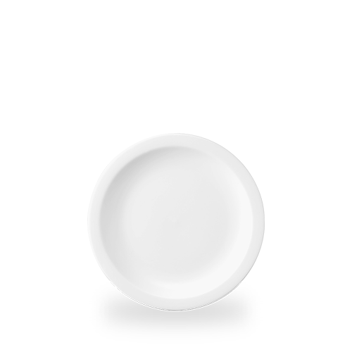 White shallow plate, 200 mm