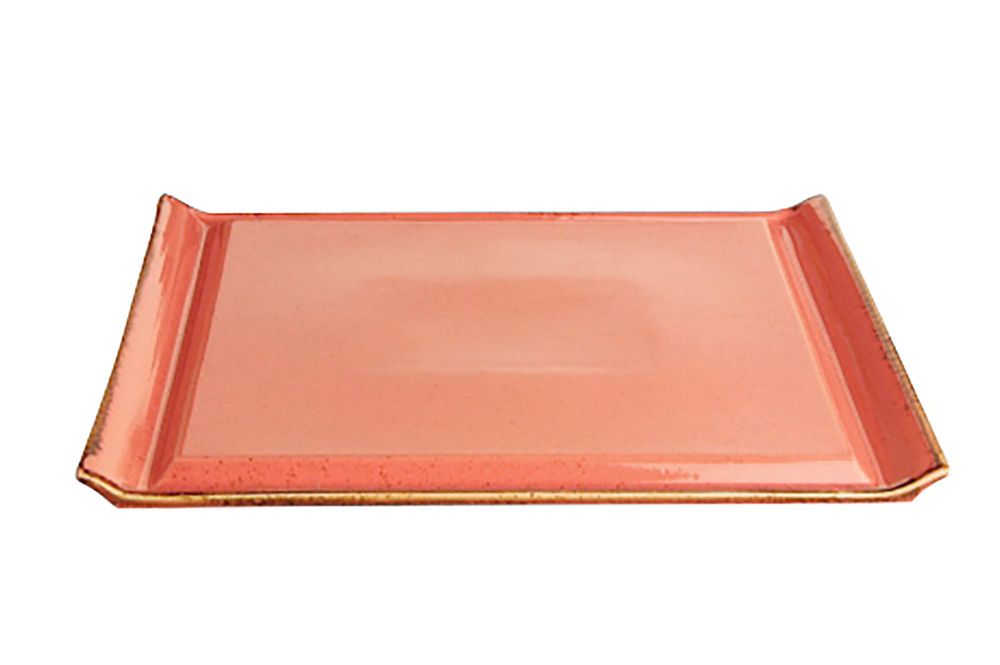 Jantárový tanier na steak 330 x 260 mm