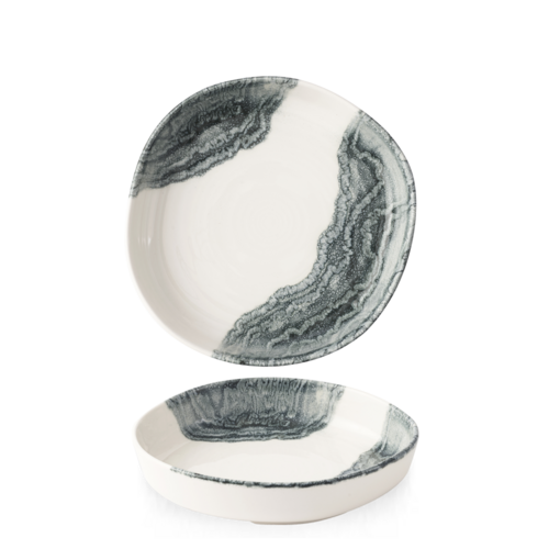 Photo for Tide Black Organic Deep Rimmed Plate, 230mm 1