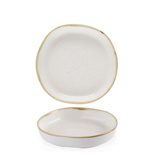 Zdjęcie do Talerz organiczny z wysokim rantem Stonecast Barley White, 230mm 1