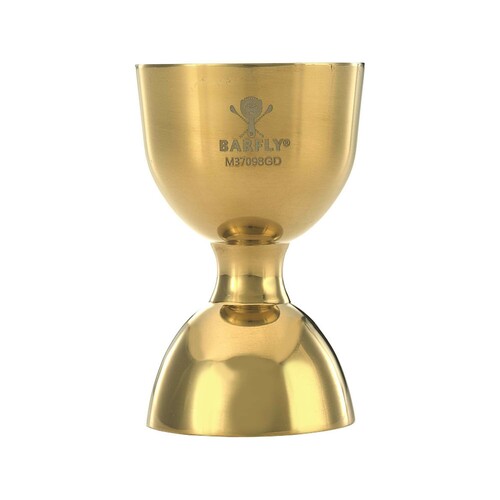 Foto für Bell-Barmessbecher mit geradem Rand, goldfarben, BarFly, 25/50 ml 1