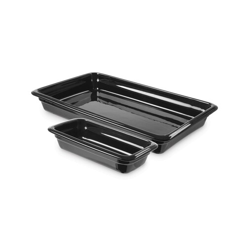 Photo for Porcelain GN 1/1 container, black, 525x320x(h)68mm 1