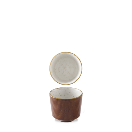 Zdjęcie do Kubek na frytki Kochi Cinnamon Brown Barley White, 100mm, 330ml 1