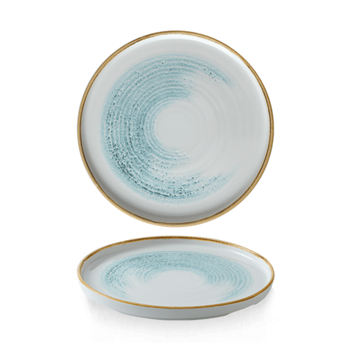 Photo for Homespun Accents Aquamarine high-rim plate, 210 mm 1