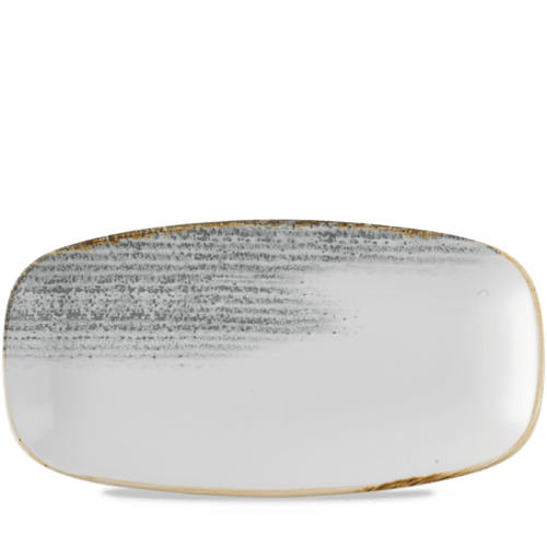 Zdjęcie do Talerz podłużny szefa kuchni Homespun Accents Jasper Grey, 360x190mm 1